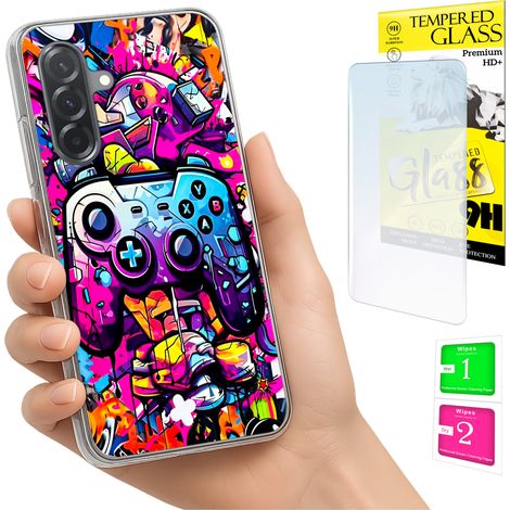Custodia per Samsung Galaxy A36 / A56, cover fotografica, cover posteriore + vetro 9H (1/5)