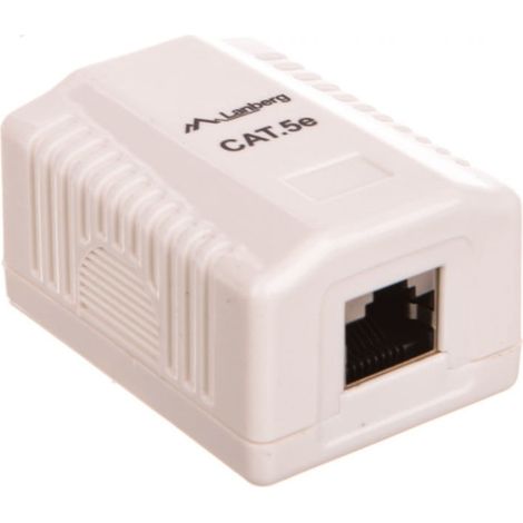 Conector de datos FTP de montaje en superficie 1xRJ45 cat.5e OS5-0001-W