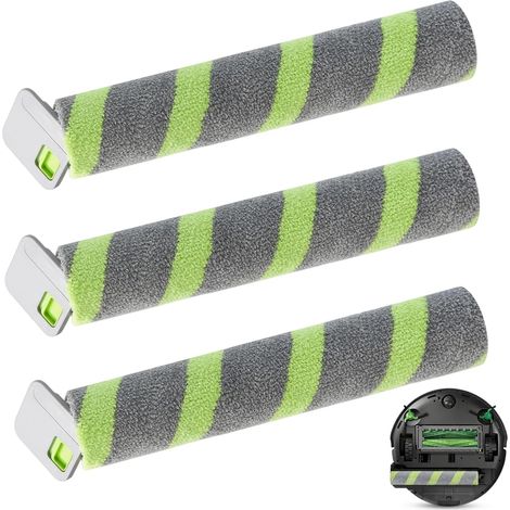 Lot de 3 Serpillères à Rouleau pour iRobot Roomba Max 705 Combo+ / 706 Combo / 700 Série, Microfibre Lavable, Accessoire de Rechange (1/5)