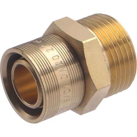 Raccord mâle à glissement pour tube PER NOYON & THIEBAULT Ø20 - M20x27 (3/4)