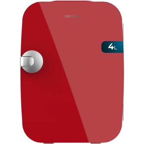 Cecotec Mini Nevera Bolero MiniCooling 4L Río Red, Funcionamiento 12V-220V, Compatible coche y caravanas