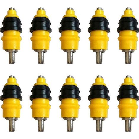 Boules pour distributeur d'eau automatique pour poulets, paquet de 30, en plastique, jaunes. (1/5)
