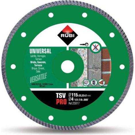 DISCO DIAMANTE TSV Ø115mm PRO 25917 RUBI (1/2)