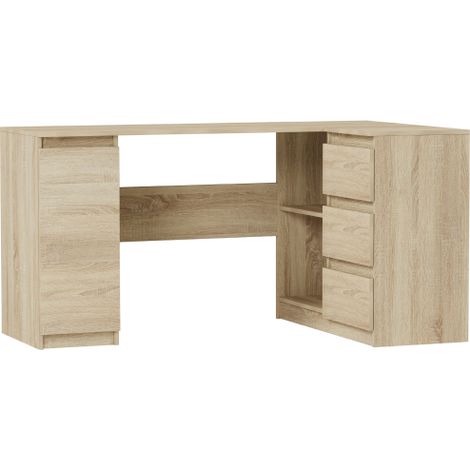 Eckschreibtisch rechts Sonoma 150 x 87 cm Modern N12 (1/5)