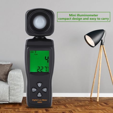 SMART SENSOR AS803 Mini-LCD-Display Digitales Luxmeter Lichtmesser ‐1060℃ (1/5)