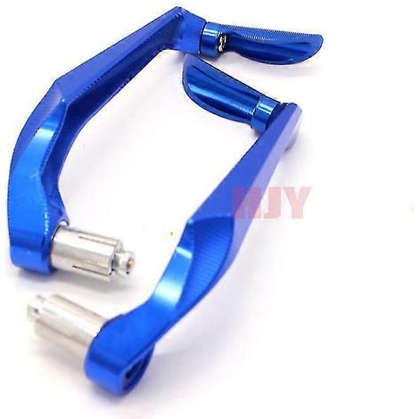 Protection universelle pour leviers de frein et d'embrayage de guidon de moto (7/8" / 22 mm) pour Suzuki GSX-R1000 (2001-2004) - bleu (1/5)