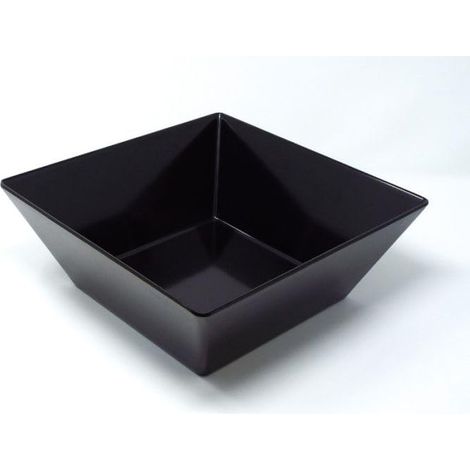 Bol carré noir en mélamine cm 7 h 4,2 cm