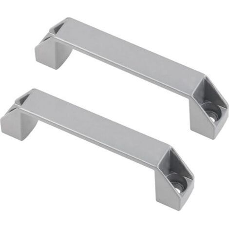 2 Poignées D'armoire - Alliage D'aluminium - Distance Entre Trous 180 Mm - Finition Mate Grainée - Pour Porte D'atelier Garage Machine-outil (1/5)