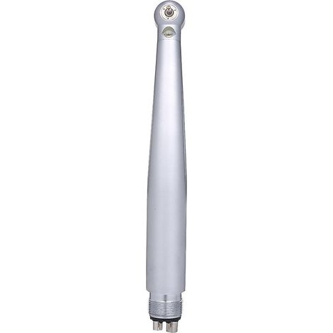 Langsam laufendes, rechtwinkliges Dentalhandstück mit LED-Beleuchtung, internem Wasserfilter, Druckknopf und Dentalpolierwerkzeugen.