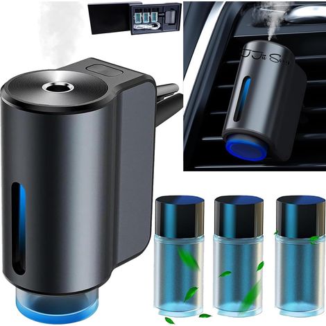 Électrique Diffuseur Voiture avec 3 parfums (Colognee/Style Parisien/Hiltonn), Diffuseur Électrique, Atomiseur Ultrasonique, 3 Modes, On/Off Automatique, Batterie Intégrée, Diffuseur d'Arômes CFK-3Z (1/3)