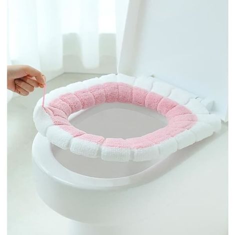 SABIR-Protège-toilettes - ZHUODIKE - Lot de 2 - Imperméables - Doux et chauds - Lavables (1/4)