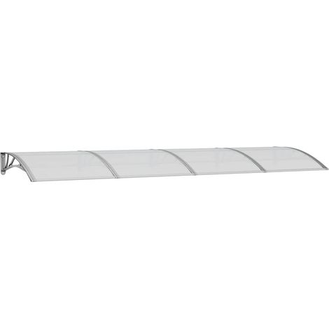 Door Canopy Grey 350x100 cm Polycarbonate vidaXL