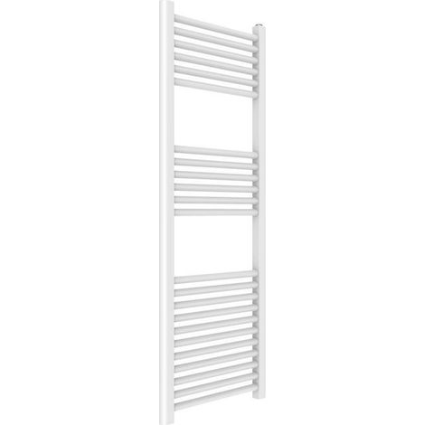 Termoarredo scaldasalviette 450x1200mm interasse 400mm colore bianco opera ercos asopef901004501200