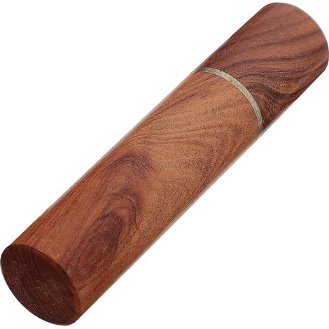 Boîte de rangement portable pour cure-dents, design classique, style voyage, unisexe, jaune-brun, 8,30 x 1,80 x 1,80 cm, 1 pièce par paquet. (1/5)