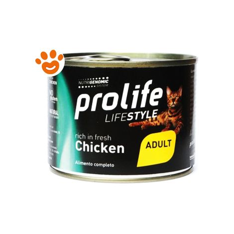 Prolife Cat Lifestyle Adult Pollo  - Prolife Cat Lifestyle Adult Pollo - Lattina Da 200 Gr