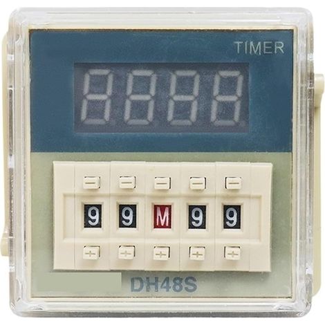 Relais temporisé DH48S-2ZH DC24V 12V 0,01 S-99H99M Minuterie (1/5)