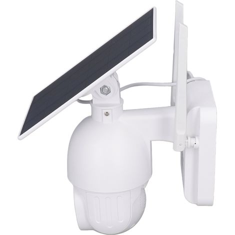 Caméra de surveillance solaire 2MP 1080P HD couleur avec vision nocturne, interphone bidirectionnel, étanche, sans fil et Wi-Fi, idéale pour la maison et les étangs. (1/5)