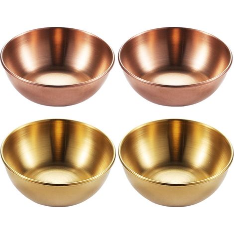 Saucier - Acier Inoxydable - Pour Sauce Huile Vinaigre Sucre - Table À Manger Cuisine Restaurant - Lot De 4 (1/5)
