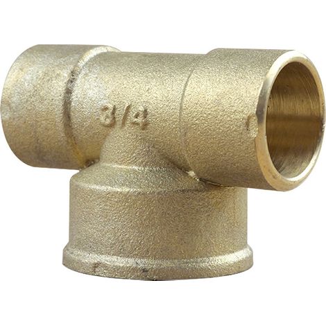 Té Femelle 130 GCU 3/4" (20/27) - pour Tube Cuivre Ø18 - Arcanaute (1/3)