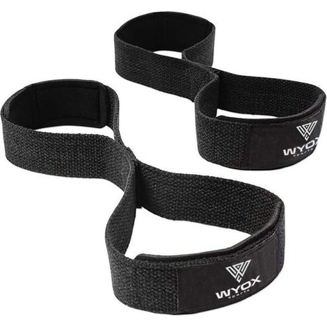 1 paire de bandes de résistance noires pour haltérophilie