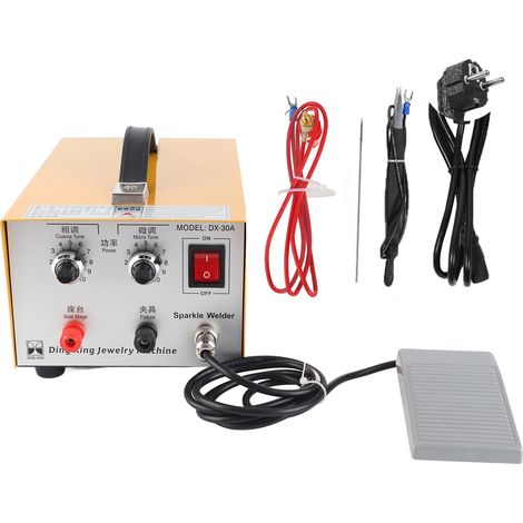 Machine à souder par points pour bijoux 30 A - Soudeuse par points pour or et argent - Outil professionnel pour bijoutiers - Prise européenne 220 V (1/5)