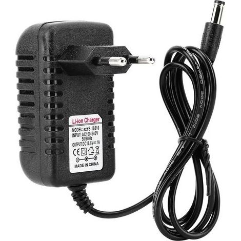 – 16,8 V 1 A Universal-Ladegerät – Li-Ionen-Netzteil mit Überspannungsschutz – EU-Stecker für kompatible Geräte (1/5)