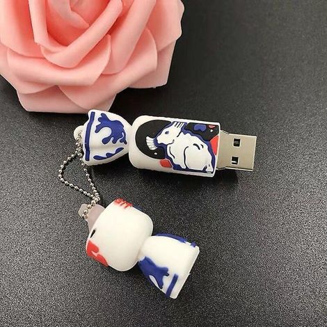 Clé USB lapin blanc mignon de 64 Go compatible avec les périphériques de stockage externes (1/3)