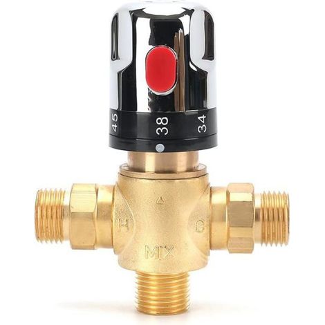 Mitigeur thermostatique Mitigeur thermostatique Mitigeur de douche avec connecteur Moitié" G Celsius robinet (1/4)