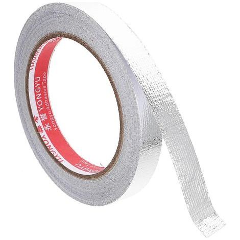 Rolle hitzebeständiges Glasfaser- und Aluminiumfolienband für Rohrleitungsreparaturen – 2000 x 1,5 cm – Silber (1/3)