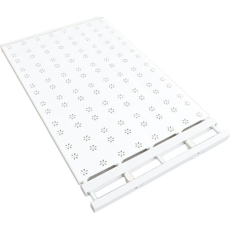 Étagère extensible pour armoire, gain de place, sans trous, grande capacité de charge, compartiments pour vêtements de 73 à 125 cm / 28,7 à 49,2 pouces (1/5)