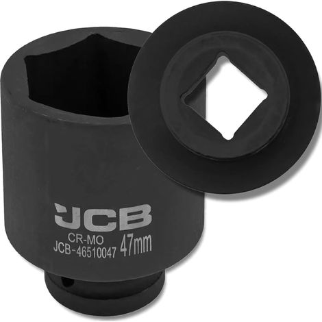 JCB TIEFER SCHLAGSCHLAG-STECKSCHLÜSSEL 3/4" Cr-Mo 6-Kant 47mm STECKSCHLÜSSEL