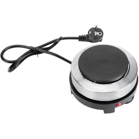 AGE Eosnow – Plaque chauffante électrique 500W – Acier inoxydable – Pour café, thé, lait – Surface antidérapante – Compacte et légère - 220-240V (1/5)