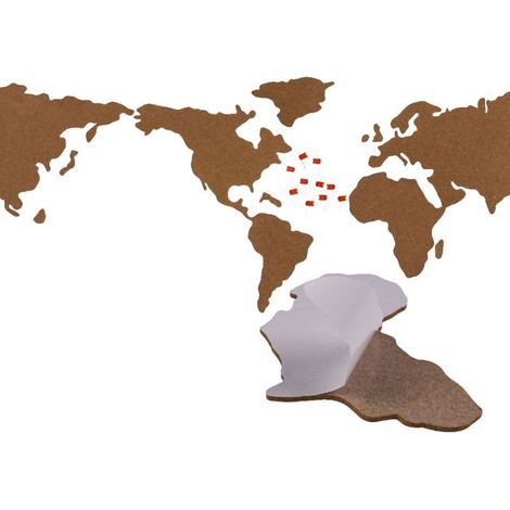Puzzle mural memo en Lieja Mapa del mundo (1/4)