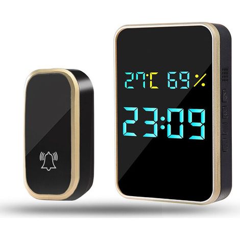 Wireless Doorbell, No Batteries Required IP45 Waterproof Door Bell Electronic Chime Kit, 38 Melodies at 4 Volume Levels (1/4)
