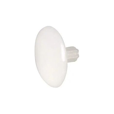 Schraubenabdeckungen für Verbindungsschrauben HC4 Inbus Nr. 4 D.12mm, weißes PVC, 14 Stück.