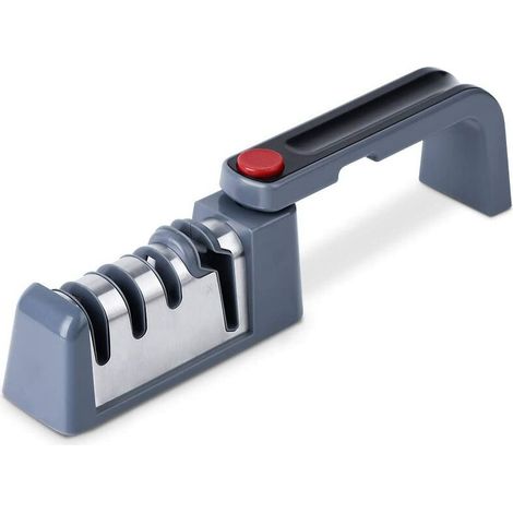 Affûteurs manuels pliable, aiguiseur couteaux professionnel 4 en 1, Aiguiseurs de couteaux de cuisine et de ux avec diamants, acier au tungstène, céramique pour types de couteaux (1/5)