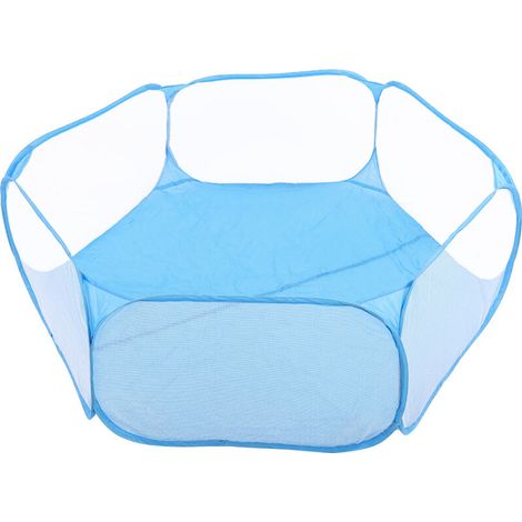 Parc portable transparent pour petits animaux de compagnie, cage-tente pour chiots, chats et lapins, idéal pour l'extérieur (1/5)