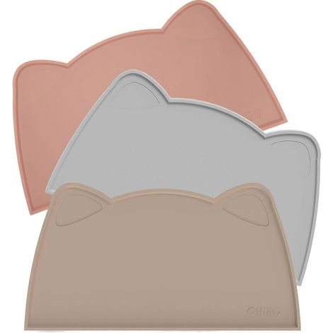 Filiyano-Tapis pour gamelle de petits chiens et chats, 46 x 25 cm, tapis antidérapant en silicone, imperméable, beige (1/5)
