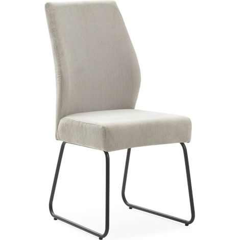 Pack de 4 sillas modelo Alicia tapizado textil piedra, 97cm(alto) 45cm(ancho) 62cm(largo) (1/5)