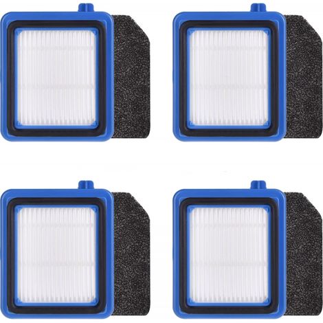 QX7-Filter für AEG, 4-teiliges Filterzubehör-Set für AEG QX6, QX7, QX8-2, ASKW1, Staubsauger-Filter-Set, Ersatz-Ersatzfilter mit waschbarem Filter + 4 Schwämme