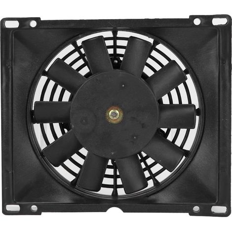 Radiateur 12V, ventilateur de refroidissement, refroidisseur d'eau rectangulaire, thermostat adapté aux motos et quads à moteur hors-bord de 150cc, 200cc et 250cc. (1/5)