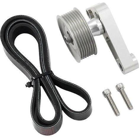 Kit de poulie EP3 réglable pour Honda Civic 8e et 9e génération, tous moteurs K20 avec tendeur automatique. Conservez la climatisation installée. (1/5)
