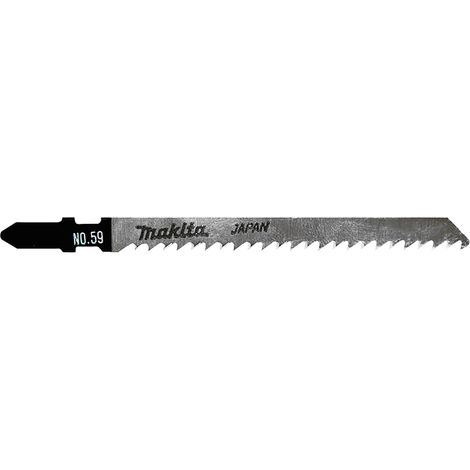 MAKITA A-86583 - BLister de 5 lame de seghetto alternativo hcs taglio netto per legno classe t101b 8 dpp 75mm denti tipo c