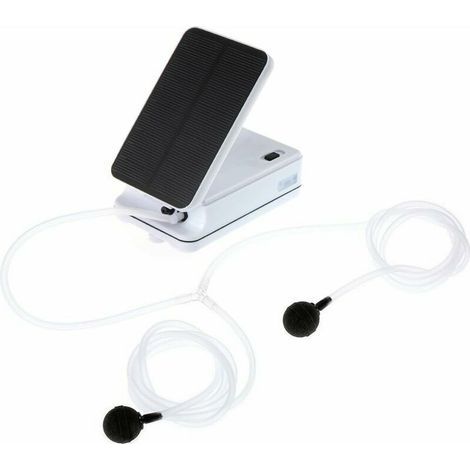 Kit de Pompe à air à énergie Solaire , oxygénateur et aérateur pour Bassin bulleur Solaire Pompe Solaire pour Bassin pour Aquariums, Aquariums, piscines (1/4)