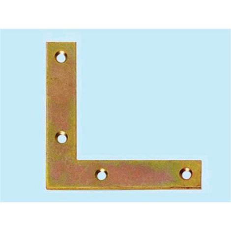 Piastre di rinforzo a squadra - mm 100x100 - Largh. 18 cm - Spess. 2 mm 50 Pz