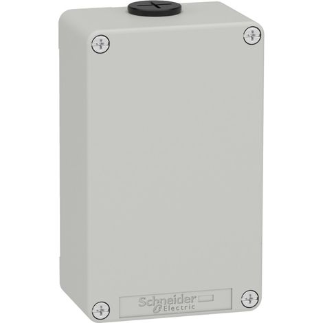 Caja vacía GRIS SCHNEIDER SIN ORIFICIOS - material resistente, medidas 30x20x10 cm.