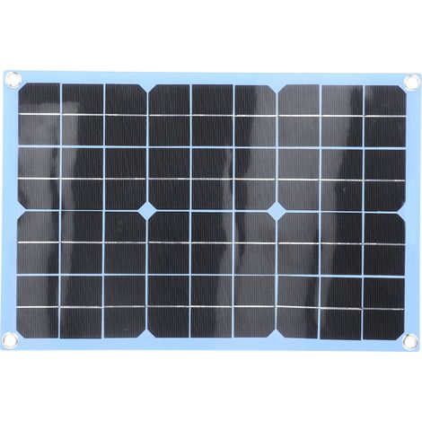 Kit de panneau solaire flexible, module photovoltaïque, chargeur portable pour camping-car, randonnée, 20 W, 18 V (1/5)