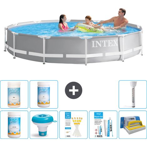 Intex Piscina Prism Frame Rotonda - 366x76 cm - 7-pezzi  S43223 (1/5)