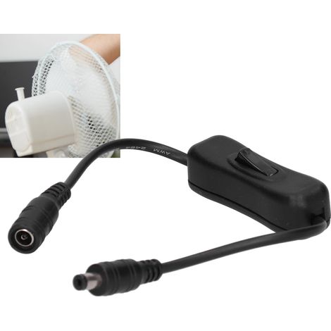Câble d'interrupteur CC 20 AWG, câble d'alimentation CC universel 12 V/24 V, câble pour bande lumineuse CC 5,5 x 2,1 mm pour interrupteur de pompe à eau (1/5)