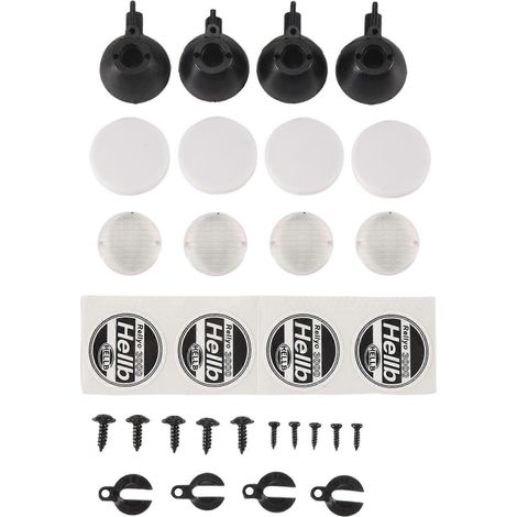 4 caches ronds pour phares LED de voitures RC 1:10 Tamiya HSP, Axial SCX10 et Traxxas TRX-4 (pièces détachées pour modèles réduits de crawlers RC). (1/5)